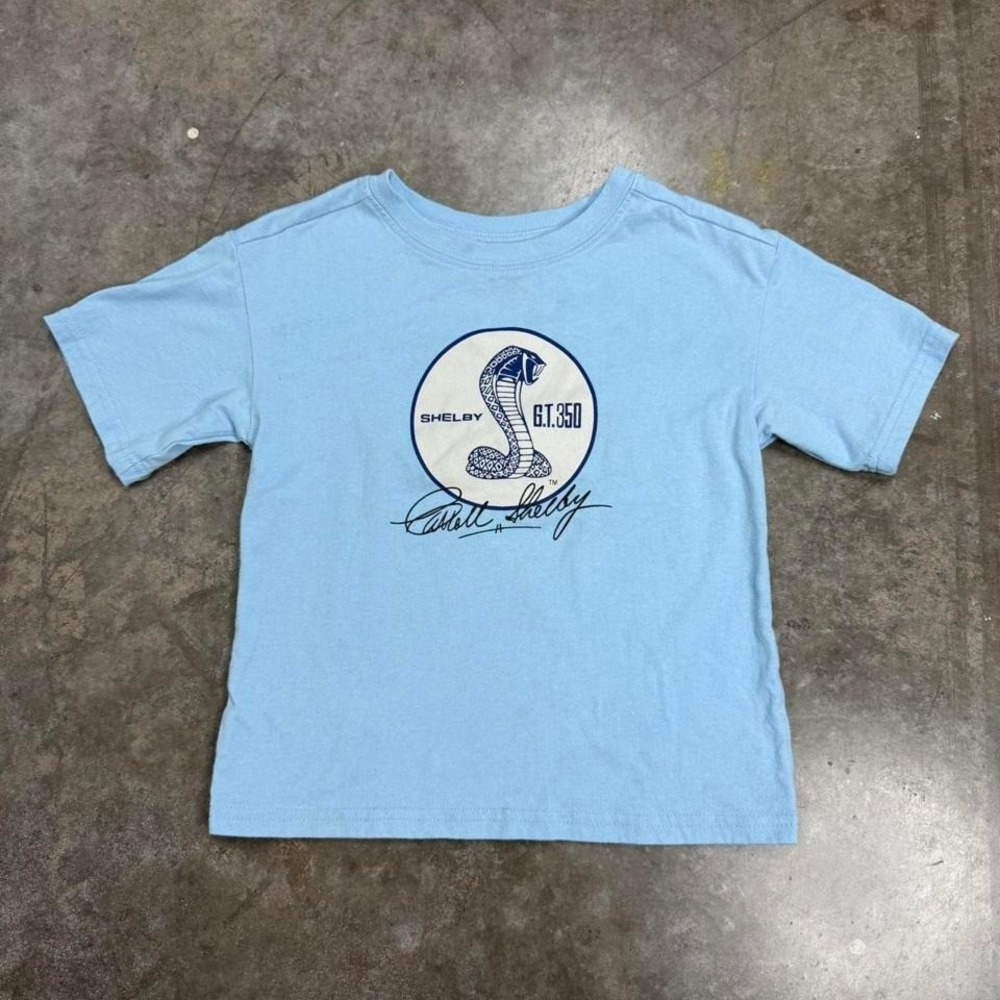 Mustang Shelby‎ Cobra Baby Blue Graphic Tee Size 4/5
